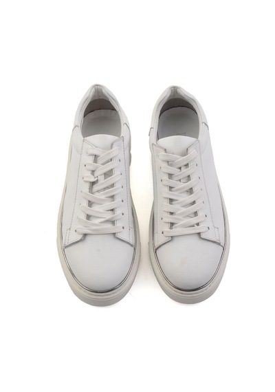 Beyaz Hakiki Deri Erkek Sneaker E01054202643 Beyaz