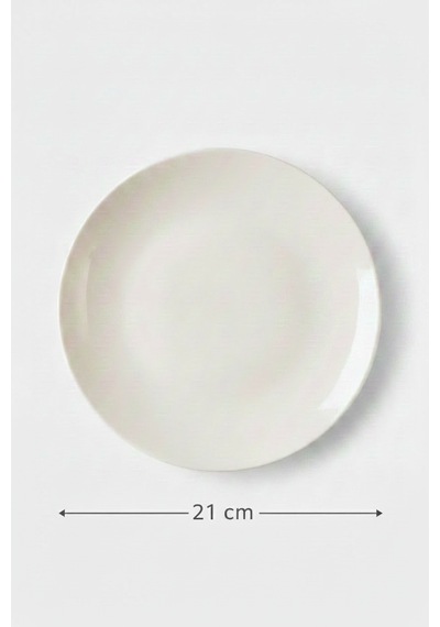12'li Valencia Servis Tabağı 21cm Krem Rinart