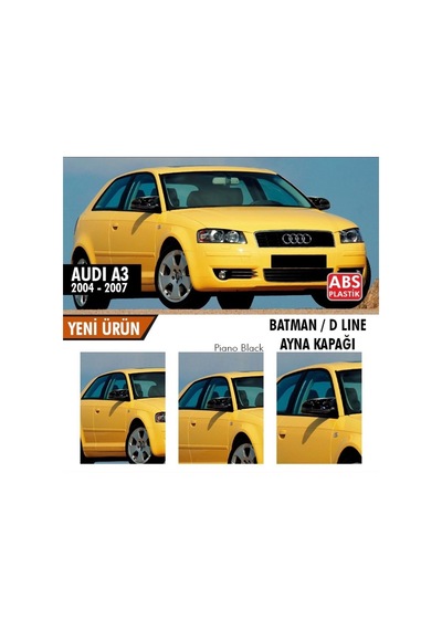 Audi A3 8p Batman Yarasa Ayna Kapağıı Piano Black / 2003-2007