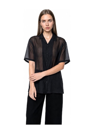 LOFT Regular Fit Kadın Gömlek K.kol Lf2042446 Q1.v1 Siyah