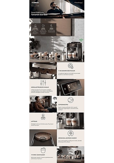 Saeco GranAroma Deluxe SM6685/00 Tam Otomatik Espresso Makinesi