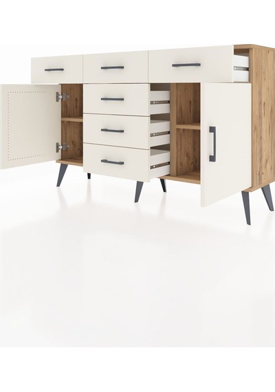Arges Konsol 2 Raflı 6 Çekmeceli 2 Kapaklı 132x30x83 Çam-aytaşı/aytaşı Aytaşı/aytaşı Arges Konsol 2 Raflı 6 Çekmeceli 2 Kapaklı 132x30x83 Çam-aytaşı/aytaşı Aytaşı/aytaşı