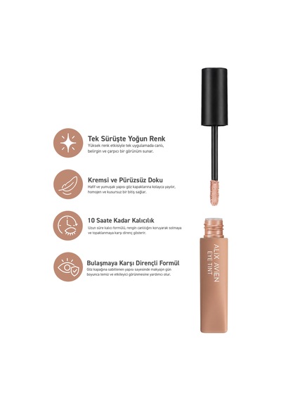 Uzun Süre Kalıcı Kremsi Likit Göz Farı - Eye Tint Creamy Sensation Eyeshadow 101 Rose Beige Nude