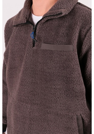 Five Pocket Ff23b6051 Erkek Peluş Mont Füme