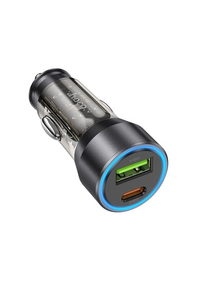 Hoco Nz12a Action Pd43w Usb + Type-c Hızlı Şarj Araç Çakmaklı Şarj Aleti- 5775