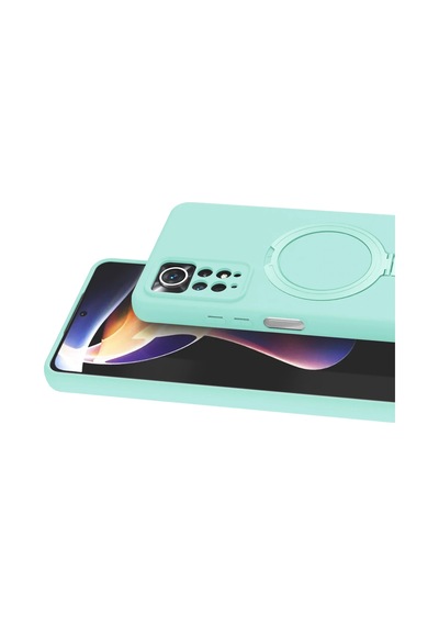 Newface - 394 - Xiaomi Redmi Note 12 Pro 4g Regal Magsafe Standlı Kapak - - Glblseme - Su Yeşili Diğer