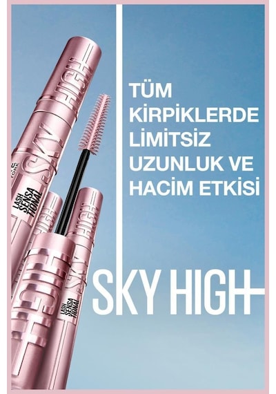 Maybelline New York Lash Sensational Sky High Maskara Kahverengi + Mini Sky High Maskara Siyah 4.5 ML