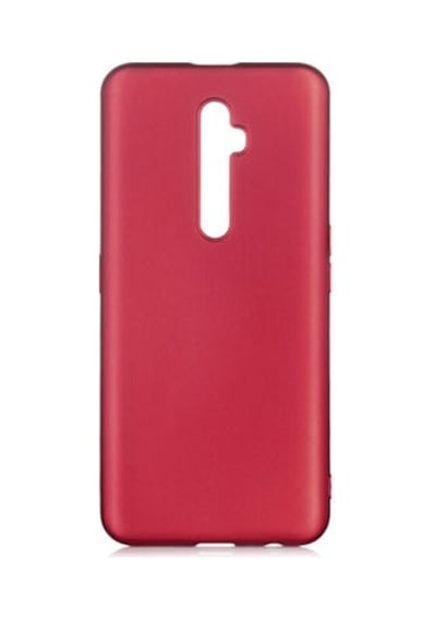 Oppo Reno 2z Kılıf Esnek Yapılı İnce Slim Silikon Kapak Ryc/premier Bordo
