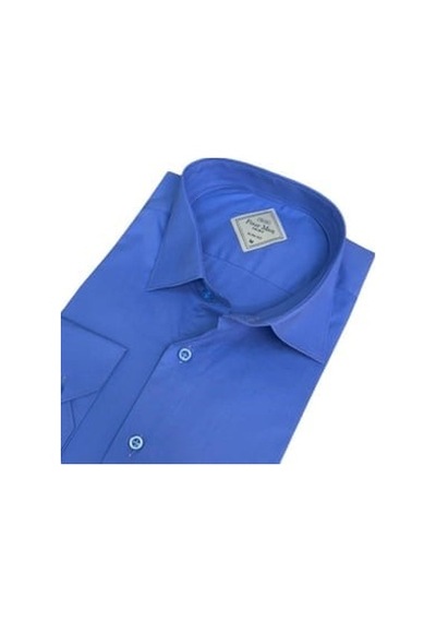 Linen Keten Slim Fit  Cotton Uzun Kollu Terletmeyen Mavi Gömlek Mavi