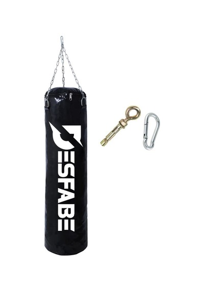 Desfabe Boxing Star 70x25 Cm Zincirli Boks Kum Torbası Siyah +askı Aparatı Çok Renkli