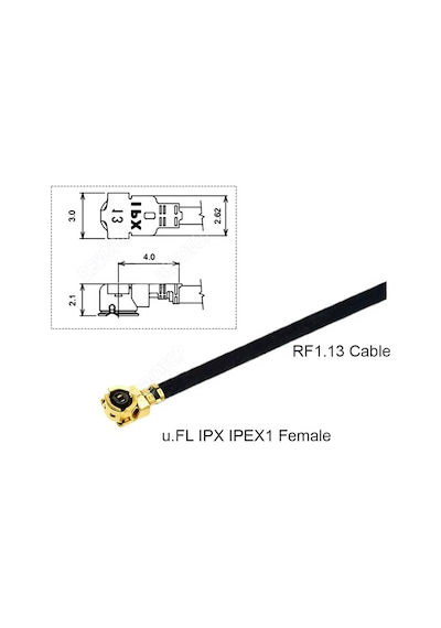 15cm Ipex1 Erkek İpex1 Dişi Rf Bağlantı Kablosu Altın Kaplama Rf Anten Mhf1 Ufl U.fl Mini Pcıe
