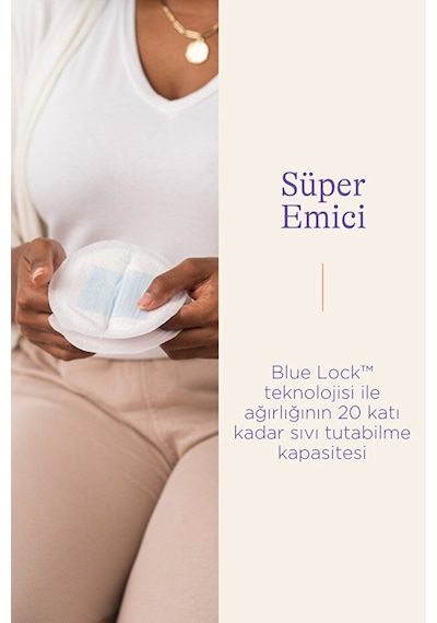 Lansinoh Blue Lock Göğüs Pedi  100'lü