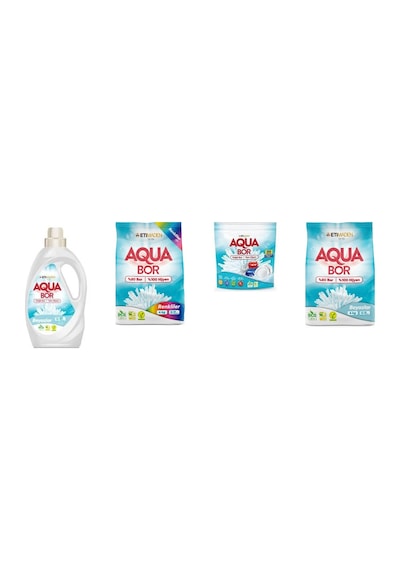 Aquabor Doğal Mineralli Sıvı Beyaz + 4 Kg Renkliler + Tablet + 4 Kg Beyaz 4 Lü Set 74836405