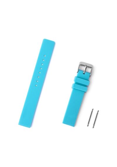 Saatse Mavi Silikon Saat Kordonu Kayış 12 MM