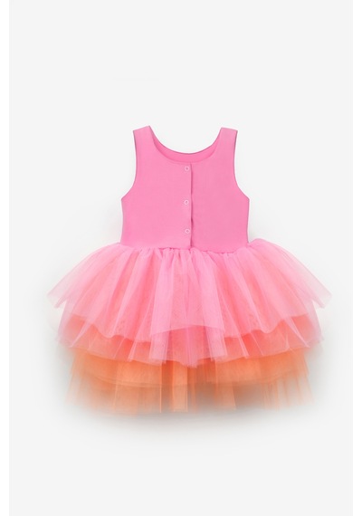 Le Mabelle Pembe Tül Etekli Kız Bebek Balerin Elbise - Ines Pembe