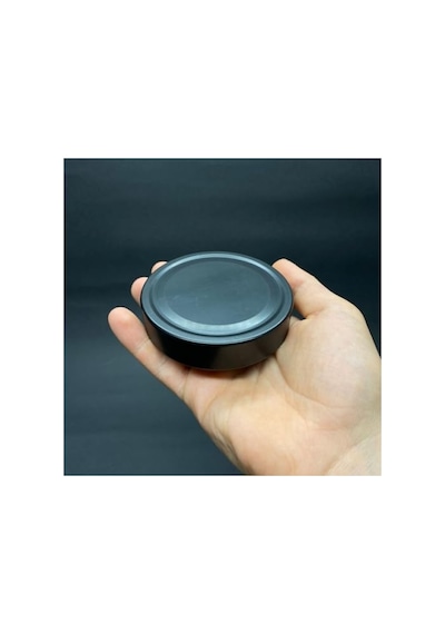 Amber Cam Kavanoz - Hava Geçirmez Siyah Metal Kapaklı 2.8 L