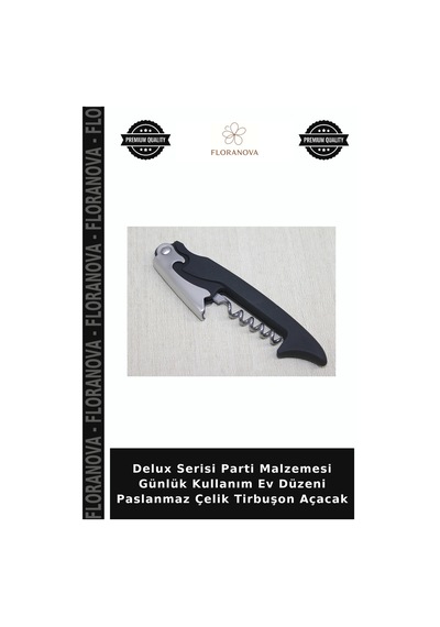 Delux Serisi Parti Malzemesi Günlük Kullanım Ev Düzeni Paslanmaz Çelik Tirbuşon Açacak Çok Renkli