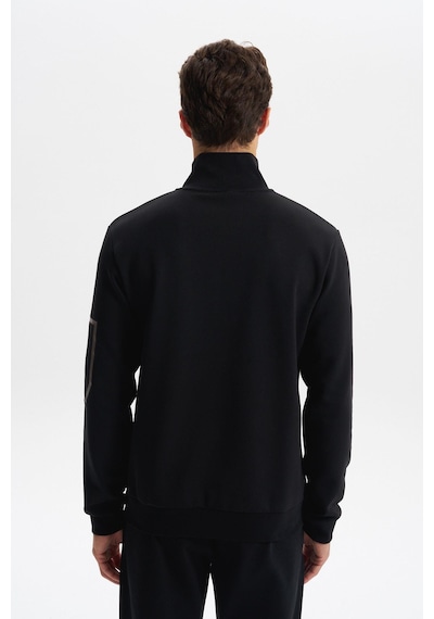 AR-MA Arma Erkek Slim Fit Dik Yaka Yarım Fermuar Pamuklu Sweatshirt Sol Kol Fermuar Cepli K30404685702 Siyah AR-MA Arma Erkek Slim Fit Dik Yaka Yarım Fermuar Pamuklu Sweatshirt Sol Kol Fermuar Cepli K30404685702 Siyah