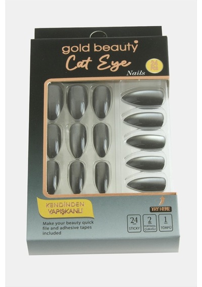Gold 24'lü Kedi Gözü Takma Tırnak 05898538