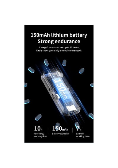 M18 2in1 Bluetooth 5.4 Mikrofonlu Yaka Klipsli Ses Adaptörü Alıcı-verici Transmitter-receiver Tv Pc Araç 3.5mm Aux