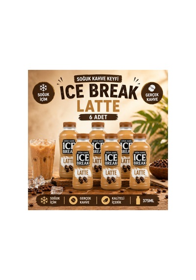 Ice Break Soğuk Kahve Latte 6 Adet Diğer