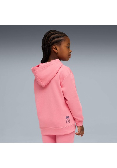 Puma X Gabbys Dollhouse Çocuk Baskılı Geniş Kesim Kapüşonlu Sweatshırt 634928 25 Pembe