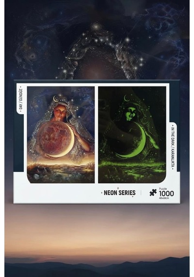 Ay Tanrıçası - 1000 Parça Neon Series-gündüz Ve Gece Parlayan Özel Seri