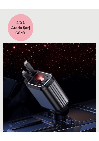 Araç Şarj Adaptörü, Renault Peugeot Citroen Fiat Uyumlu, Hızlı, 66w
