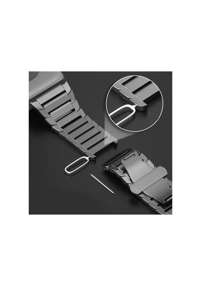 Apple Watch Uyumlu 42mm Kr413 Fine Steel Kordon Saat Değildir
