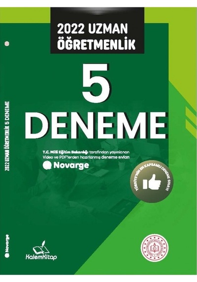 2022 Uzman Öğretmenlik 5 Deneme- Kalem Kitap