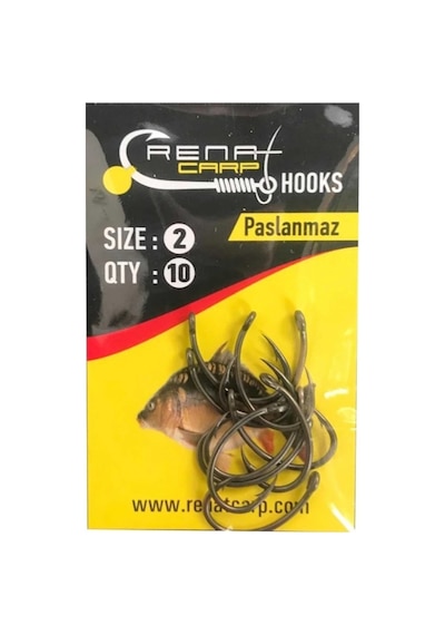 Renat Carp Krank Paslanmaz Sazan İğnesi 2 1 Paket