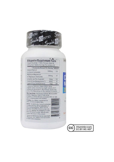 Calcium Magnesium Zinc Plus 100 Tablet - Aromasız