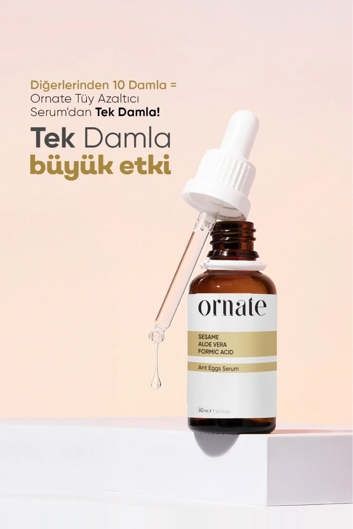 Ornate Karınca Yumurtası Yağlı Tüy Azaltıcı Ve Tüy Serum 30 ML