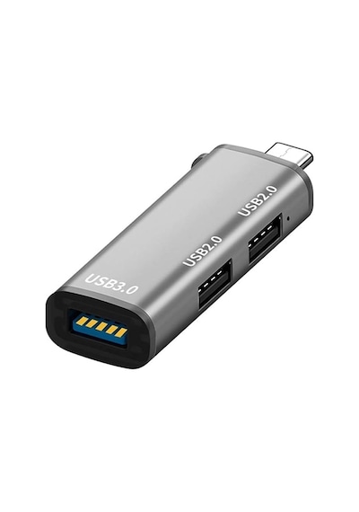Forzacase Type-c To Usb 3.0 Çoğaltıcı Hub 3in1 Otg Adaptör Fc446