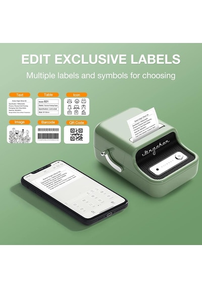 Hallow NiiMbot B21 Kablosuz Taşınabilir Bluetooth Etiket Makinesi
