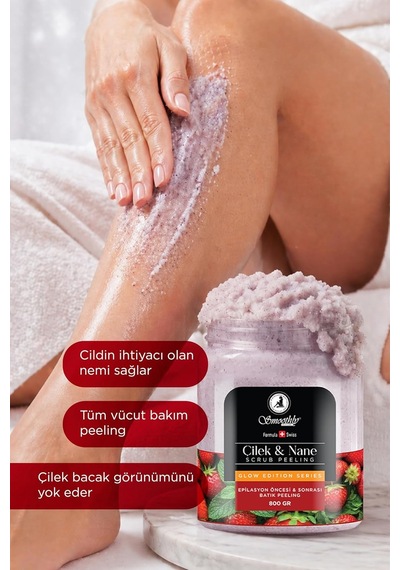 Tr Çilek & Nane Aromalı Canlandırıcı & Yumuşatıcı El Ayak Ve Vücut Bakım Peelingi 800gr