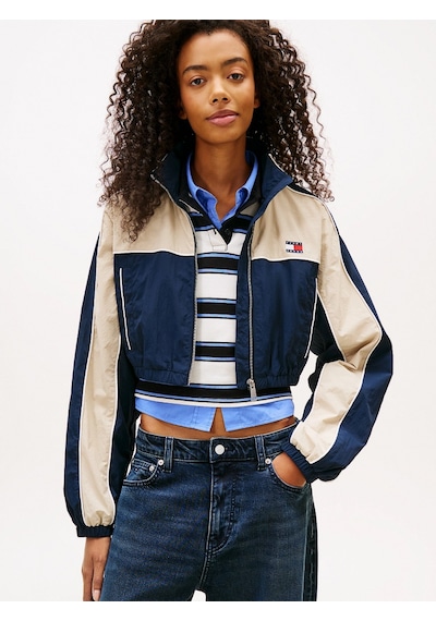 Tommy Hilfiger Tjw Naylon Şerit Detaylı Kadın Mavi Yağmurluk Dw0dw22055c1g Mavi