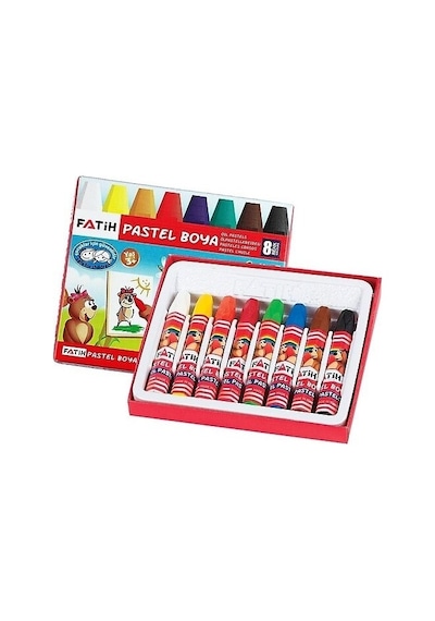 Fatih Pastel Boya 8 Renk Büyük Boy