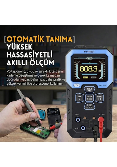 Fnırsı Dmt-99 Yüksek Hassasiyetli Çok Fonksiyonlu Akıllı Dijital Multimetre