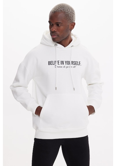 The Crow Belıve Ekru Hoodıe Sweatshırt Ekru