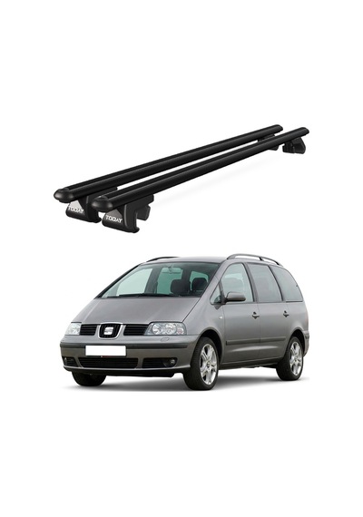 Venüs Seat Alhambra 2001-2010 Uyumlu Siyah Ara Atkı Port Bagaj Tavan Barı