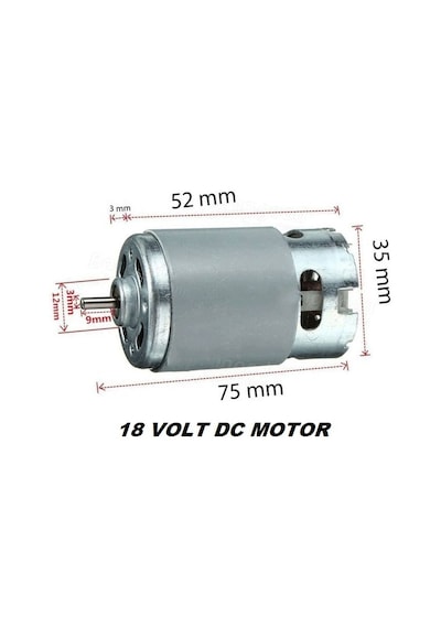 18 Volt Şarjlı Matkap Motoru