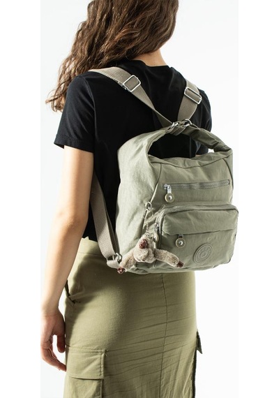 Baginn İster Sırt İster Omuz İster Çapraz Askılı Fonksiyonel Kullanım Kadın Çantası 28 28 Cm 571 Collection Bej
