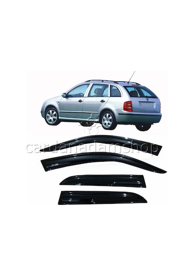 Skoda Fabia Combi Cam Rüzgarlığı Fabia Sw 1999-2008 Uyumlu 4Parça