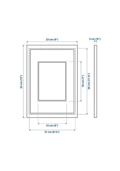 Ikea Sılverhojden Dekoratif Fotoğraf Çerçevesi 21 X 30 Cm Altın