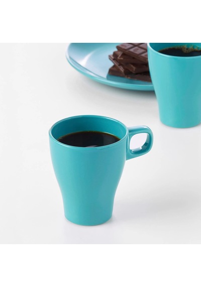 Ikea Färgrık Seramik Kupa 11 Cm 250 Ml Turkuaz 1 Parça