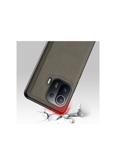 Dux Ducis Fino Serisi Xiaomi Mi 11 Pro Kilif Premium Kumas 305111124 - Renk / Gri Dux Ducis Fino Serisi Xiaomi Mi 11 Pro Kilif Premium Kumas 305111124 - Renk / Gri