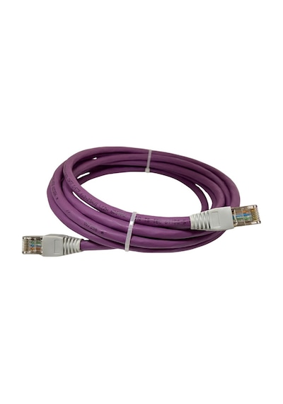 Cat7 Patch Kablo 3 Metre U/utp Lszh %100 Saf Bakır Cu/cu 10 Gigabit 600mhz - Mor