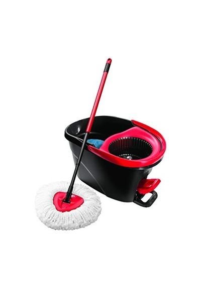 Vileda - 133648 - Süpürge + Kova Easy Wring And Clean Mocio - Komple Set