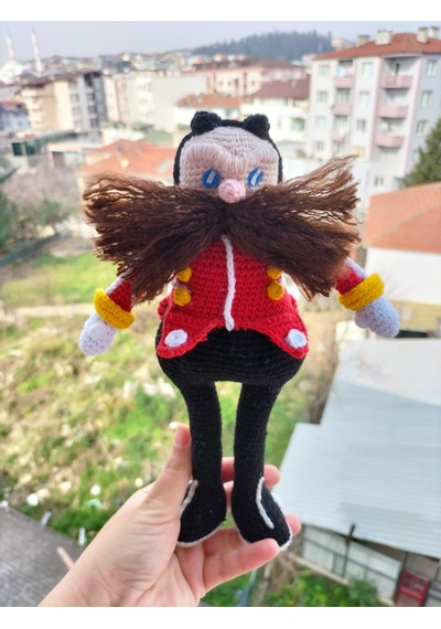 Amigurumi Eggman Robotnik Oyuncak Sonic